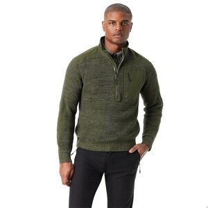 Bass Outdoor Mixed Sweater Deep Depths Green L NWT 6387